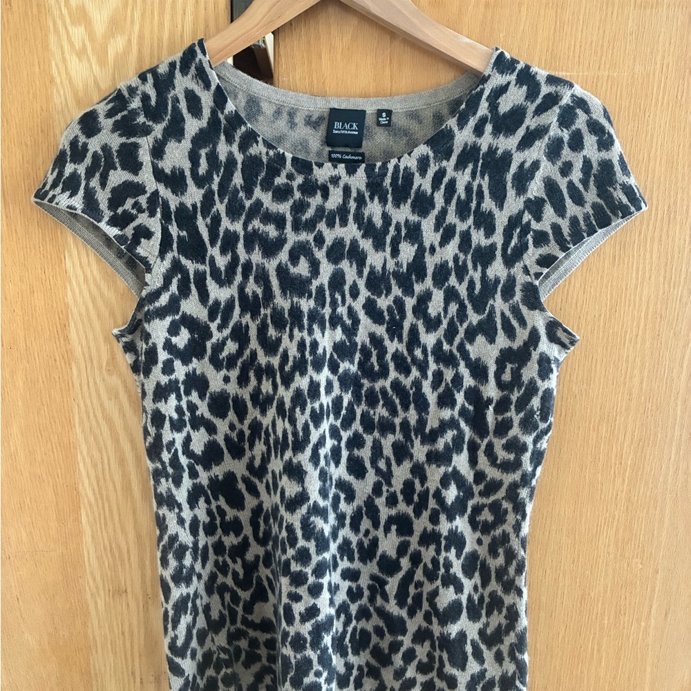 Cashmere Cheetah Print Top